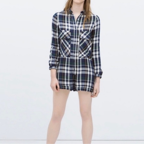 Zara plaid romper - Picture 3 of 3